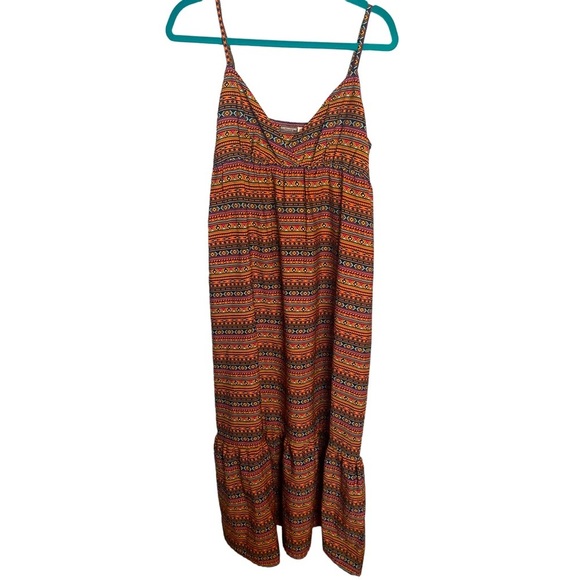 EARTHBOUND Dresses Earthbound Trading Co Tribal Print Midi Dress